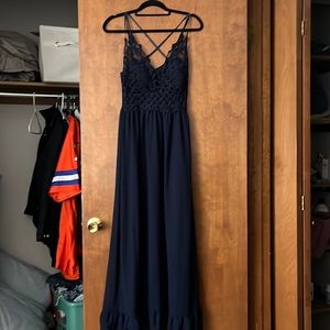 Navy Blue maxi dress